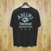 Amiri Washed Distressed T Shirt Printed Trendy Pure Cotton